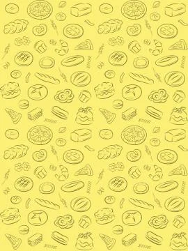 Bakery pattern 스톡 일러스트