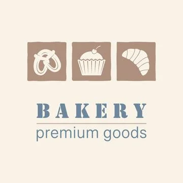 Bakery premium goods vector illustration. Bakery emblem. Stock Illustration