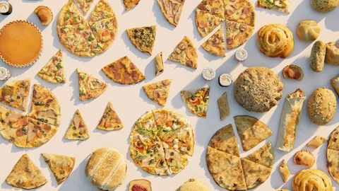 Bakery products 02 Stock Footage 122817054