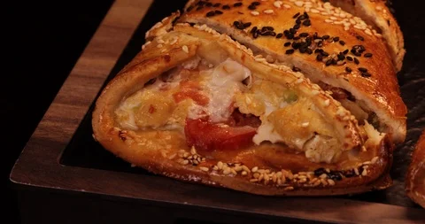 Bakery products 4k close-up 스톡 동영상 118896818