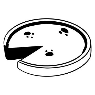Bakery products. Appetizing pumpkin pie with a cut piece of cake. Stock Illustration