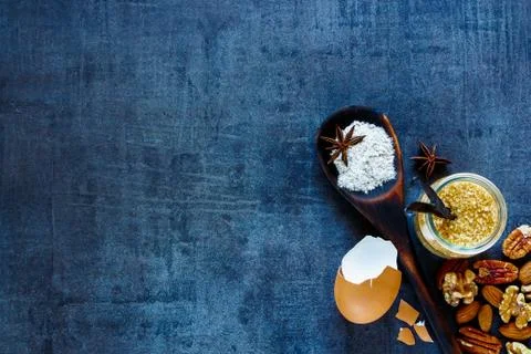 Bakery recipe background Stock Photos