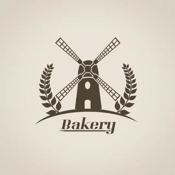 Bakery retro poster Stock Illustration