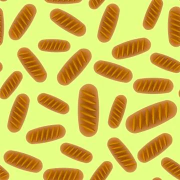 Bakery Seamless Pattern. Food Background 库存插图