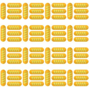 Bakery Seamless Pattern. Food Background. Baked Products 库存插图