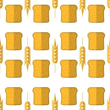 Bakery Seamless Pattern. Food Background Bakery Seamless Pattern. Food Bac... Foto stock