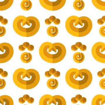 Bakery Seamless Pattern 库存插图