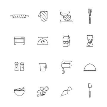 Bakery set vector. Stock Illustration