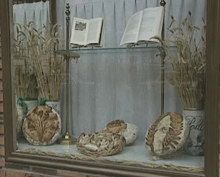 Bakery shop display Stock Footage 8919611