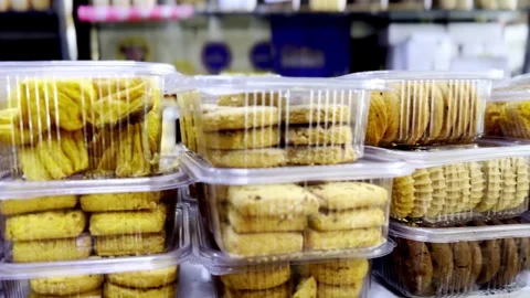 Bakery Shop Displaying Fresh Breads Stock Footage 336177287