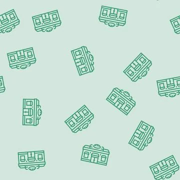 Bakery shop line seamless pattern Ilustración de archivo