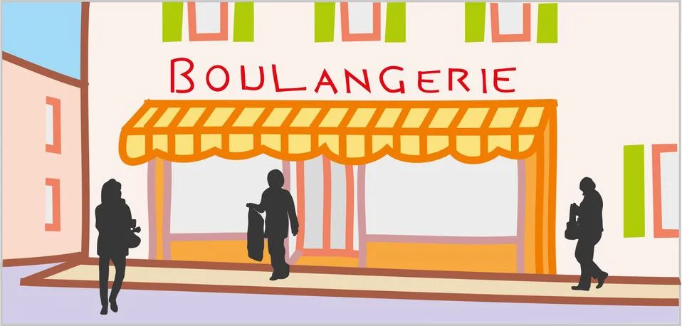 BAKERY STORE Illustrazione stock