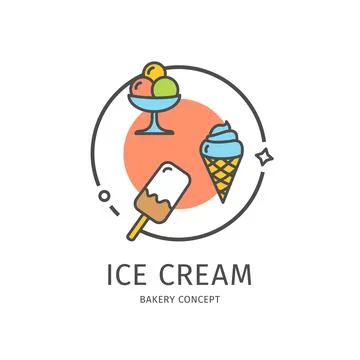 Bakery Thin Line Icon Concept. Vector Stock-Illustration