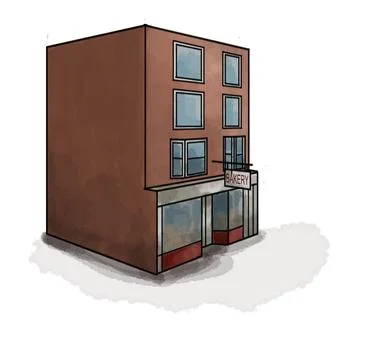 Bakery In the UK Stock Illustration