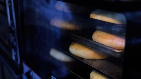 Bakery Working Process. Making Sweet Cake 写真素材