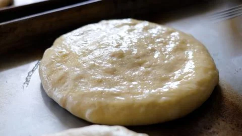 Bakery Working Process. Making Sweet Cake 写真素材