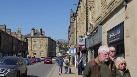 Bakewell Matlock Street Stock Footage 306321773