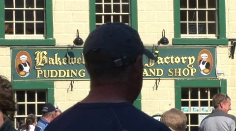 Bakewell Pudding Factory Video stock 8357618