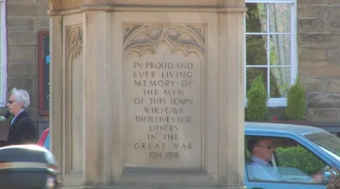 Bakewell Town Centre Stock Footage 8357630