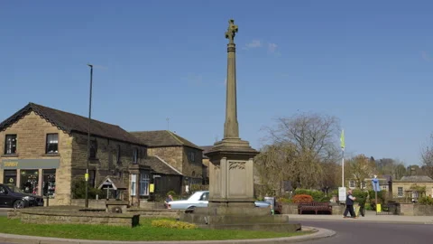 Bakewell War Memorial Stock Footage 306322060