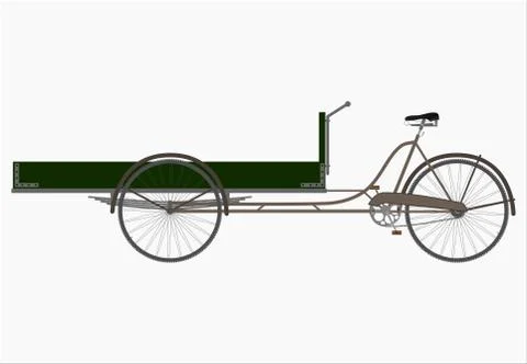 Bakfiets. Stock Illustration