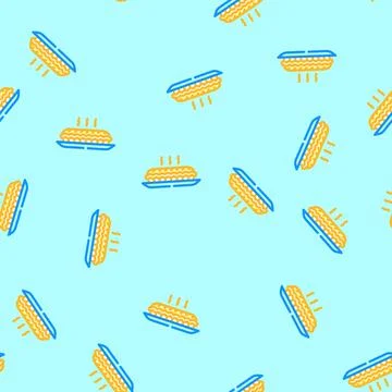 Baking apple pie autumn vector seamless pattern Illustrazione stock