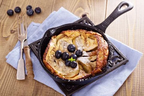Baking with apple, sugar and cinnamon Stock Photos