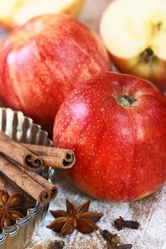 Baking with apples Stock Photos