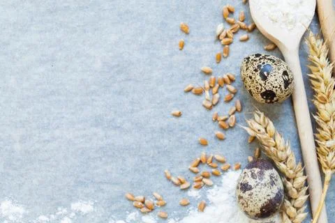 Baking background with copy space Stock Photos