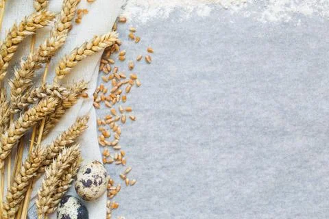 Baking background with copy space Stock Photos