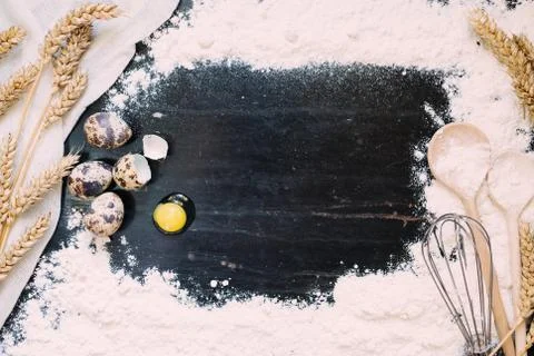 Baking background frame with copy space Stock-Fotos