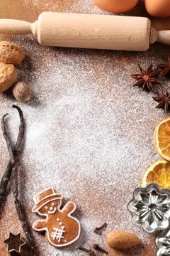 Baking background Stock Photos
