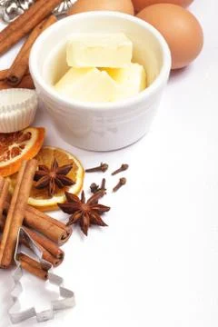 Baking background Stock Photos