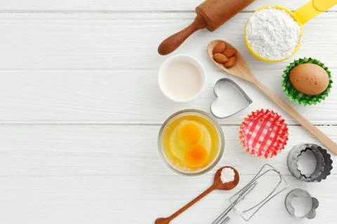 Baking background Stock Photos