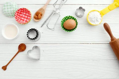 Baking background Stock Photos