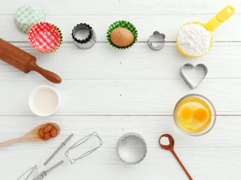 Baking background Stock Photos