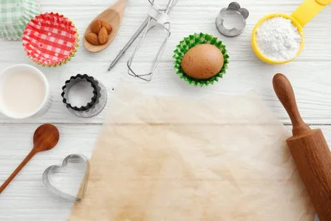 Baking background Stock Photos