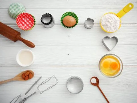 Baking background Stock Photos