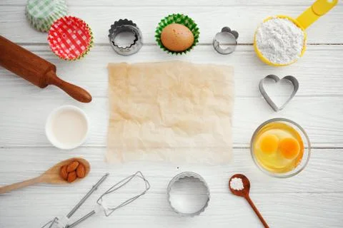 Baking background Stock Photos