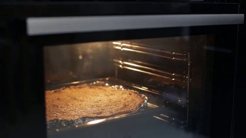 Baking biscuit in oven Stock Footage 71721224