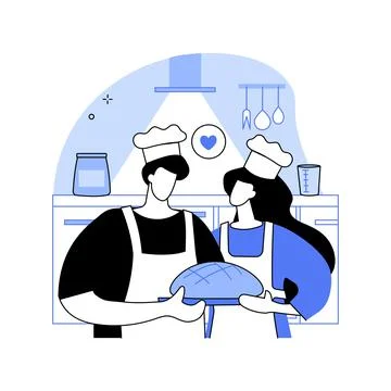 Baking bread abstract concept vector illustration. Stock Illustration