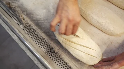 Baking bread in a bakery Stock Footage 118309982