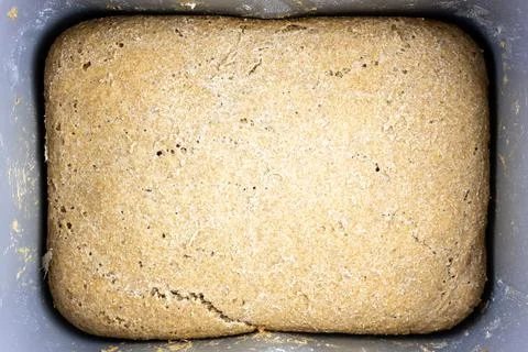The baking bread in a bread machine. The making bread. Foto stock