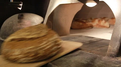 Baking bread finish process  Stock Footage 54490715