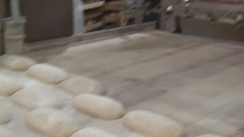 Baking bread in the food shop. Bakery. Stock Footage 248719216