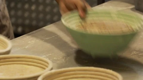Baking bread Stock Footage 54444185