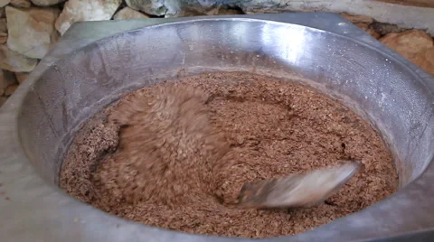 Baking bread mixing machine Stock Footage 54603365