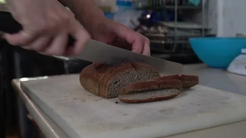 Baking Bread from Scratch: A Man's Artisanal Process 動画素材 236929275