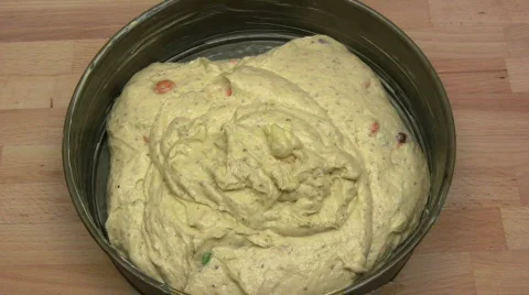 Baking A Cake Stock Footage