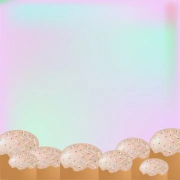 Baking cake on a light background. poster banner Stock Illustration
